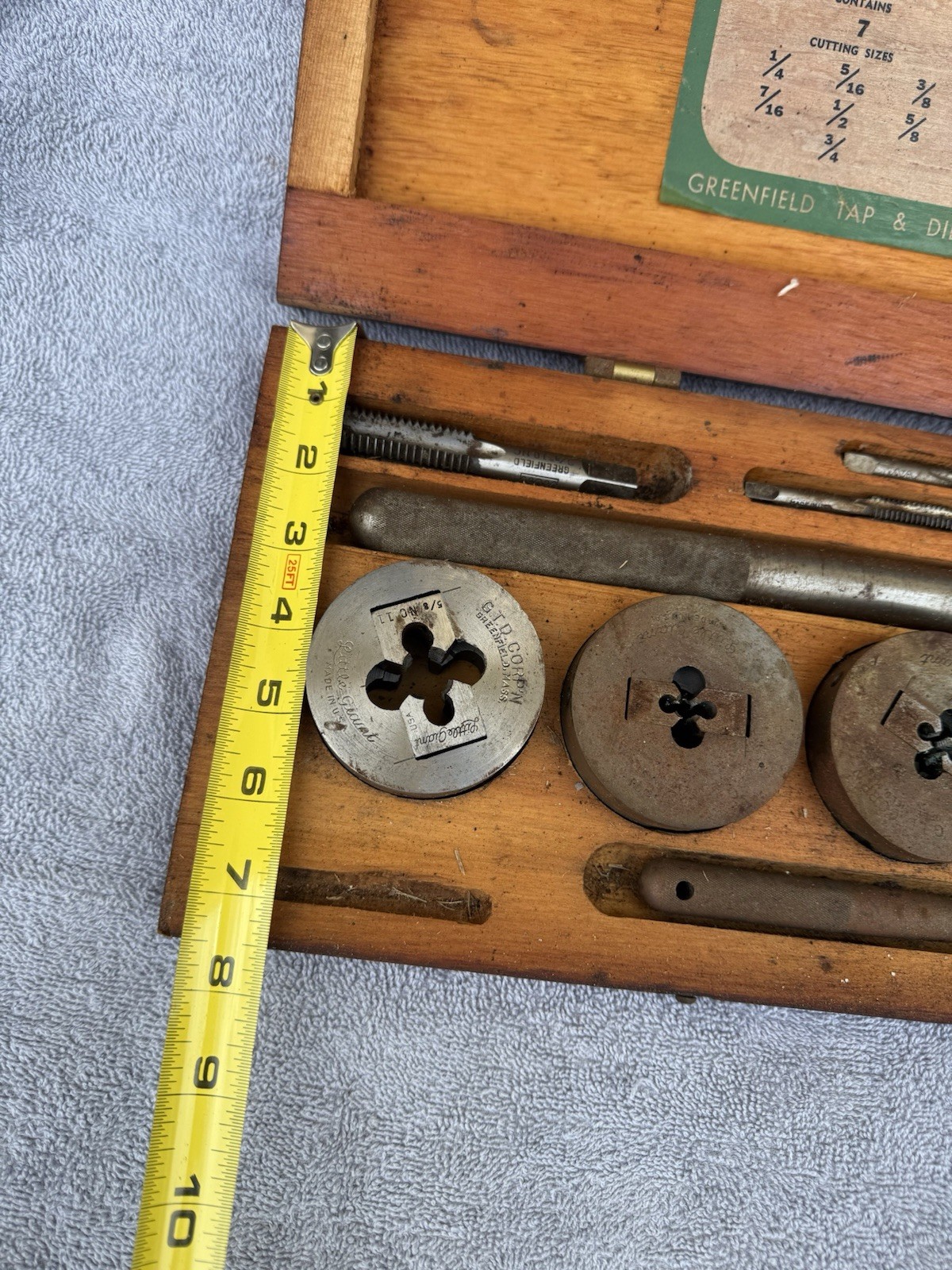 Greenfield Little Giant Adjustable Die Screw Plate Set