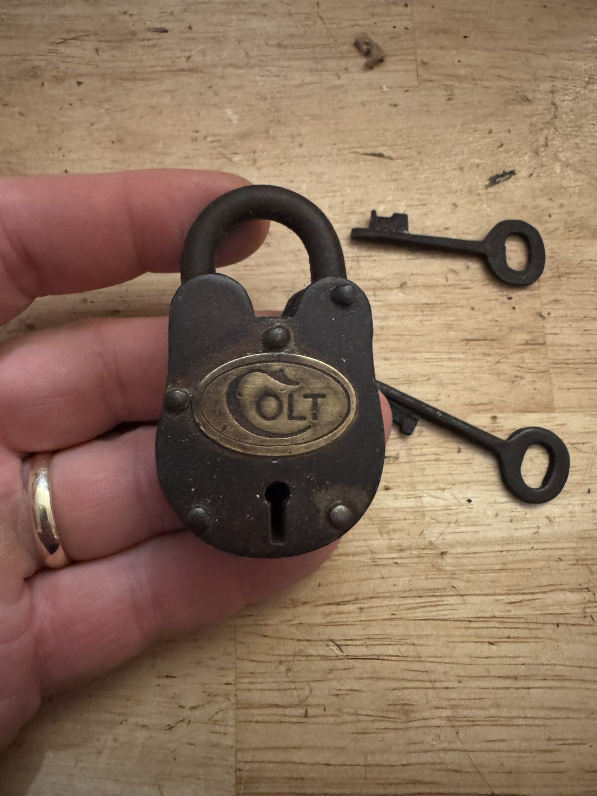 Winchester Padlock Key Set Gunsmith Lock 1.5LB+ Blacksmith Gun Rifles Collector