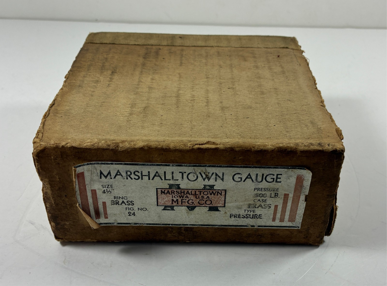 Service Caster & Truck Company Feet of Water 4 1/2″ Brass Gauge Marshalltown Mfg