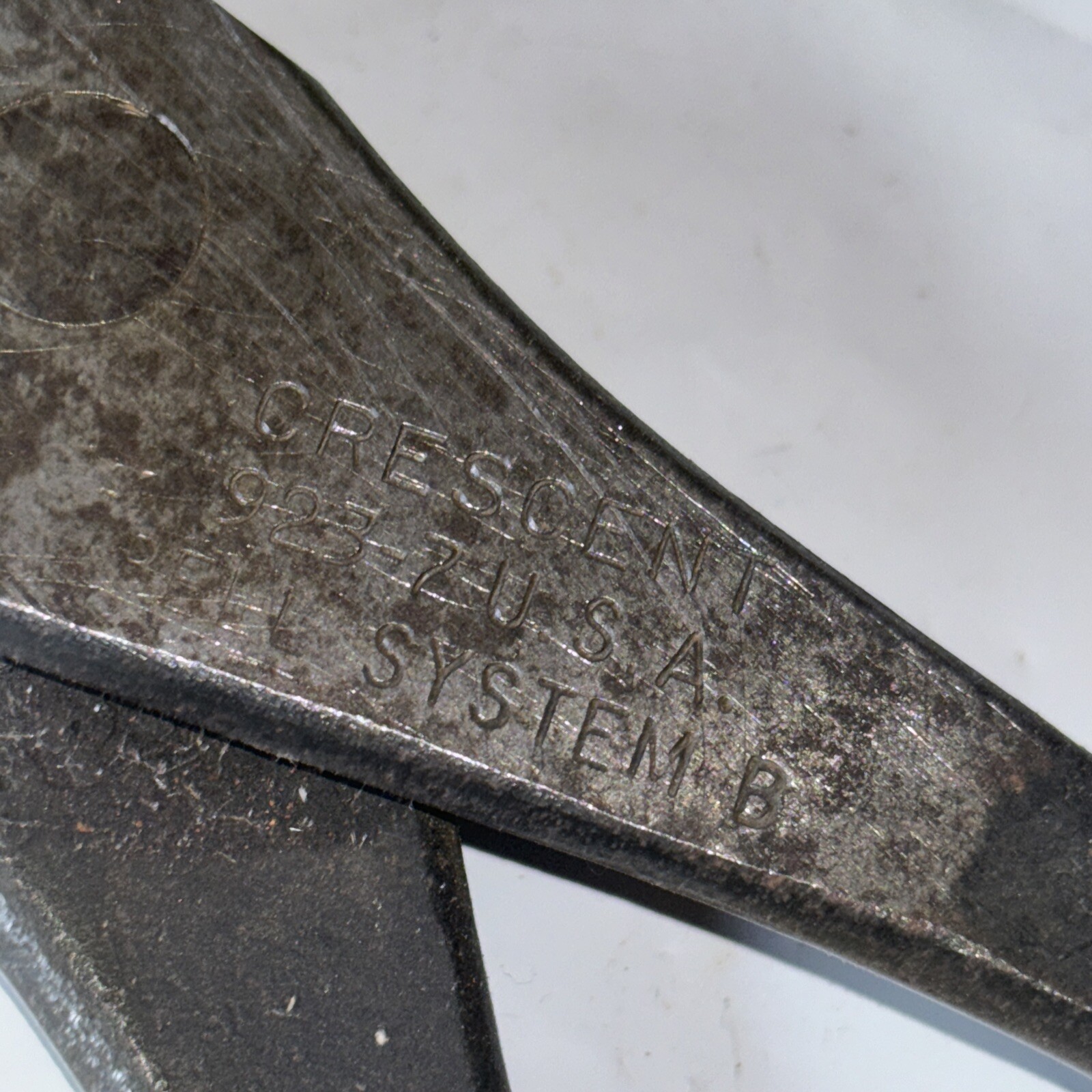 Bell System B Crescent 923-7 Side Cutter Slip Joint Pliers 1980s