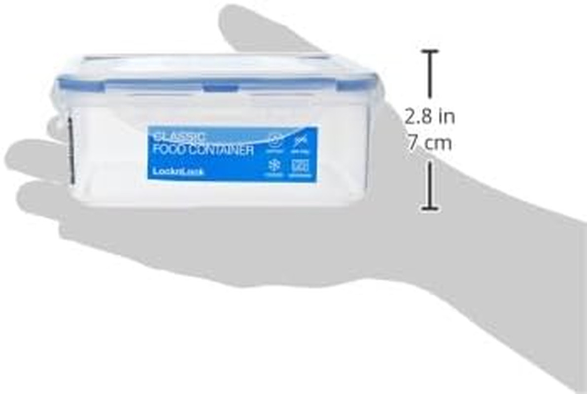 LOCK & LOCK Easy Essentials Food Storage Lids/Airtight Containers, BPA Free, Squ