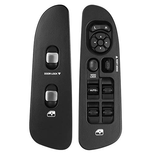 Master Power Window Switch and Bezel Driver Side and Window Bezel Black