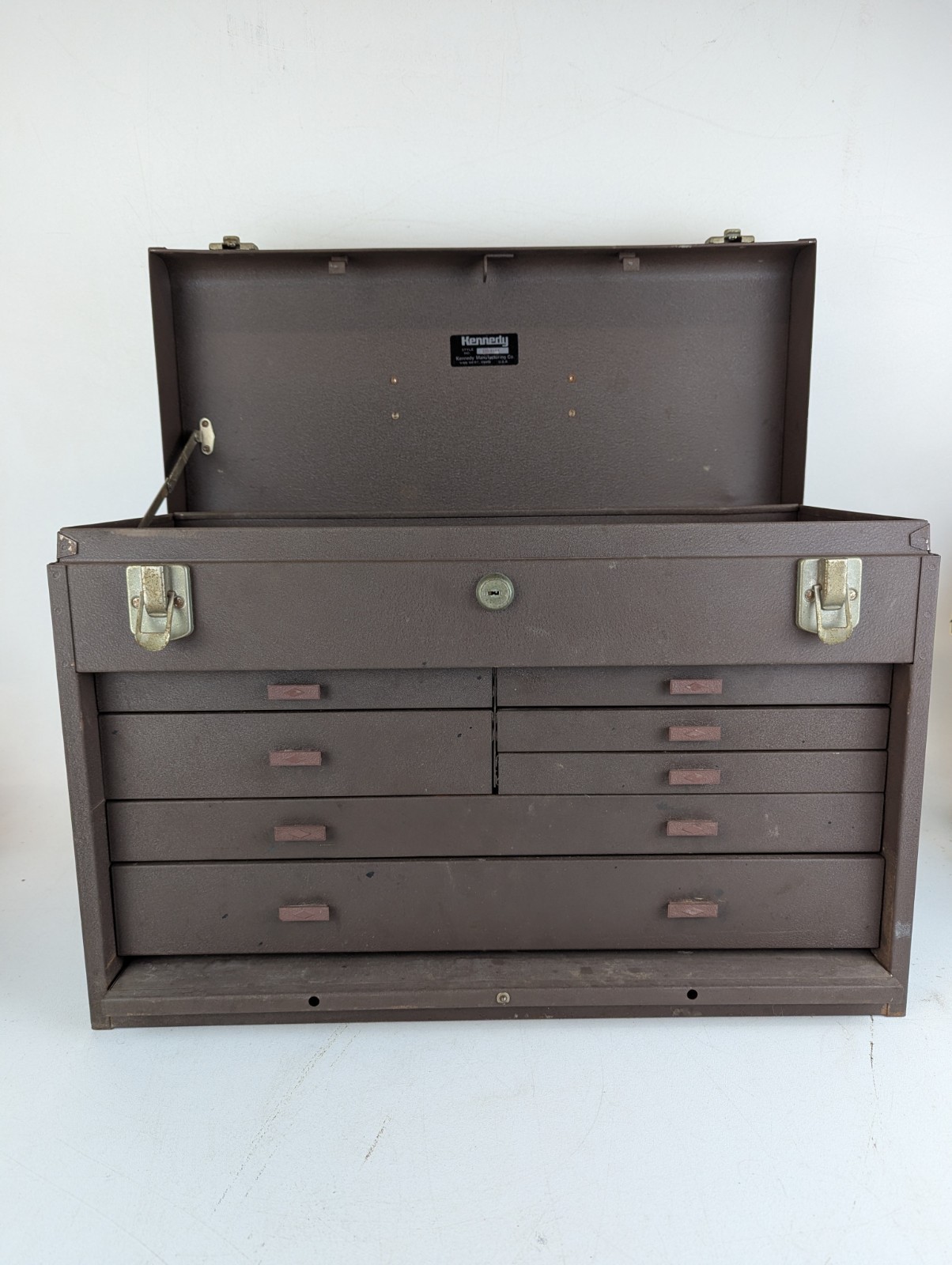 Kennedy 520-8158 7-Drawer Machinists Chest Tool Box Felt Lined Drawers No Key