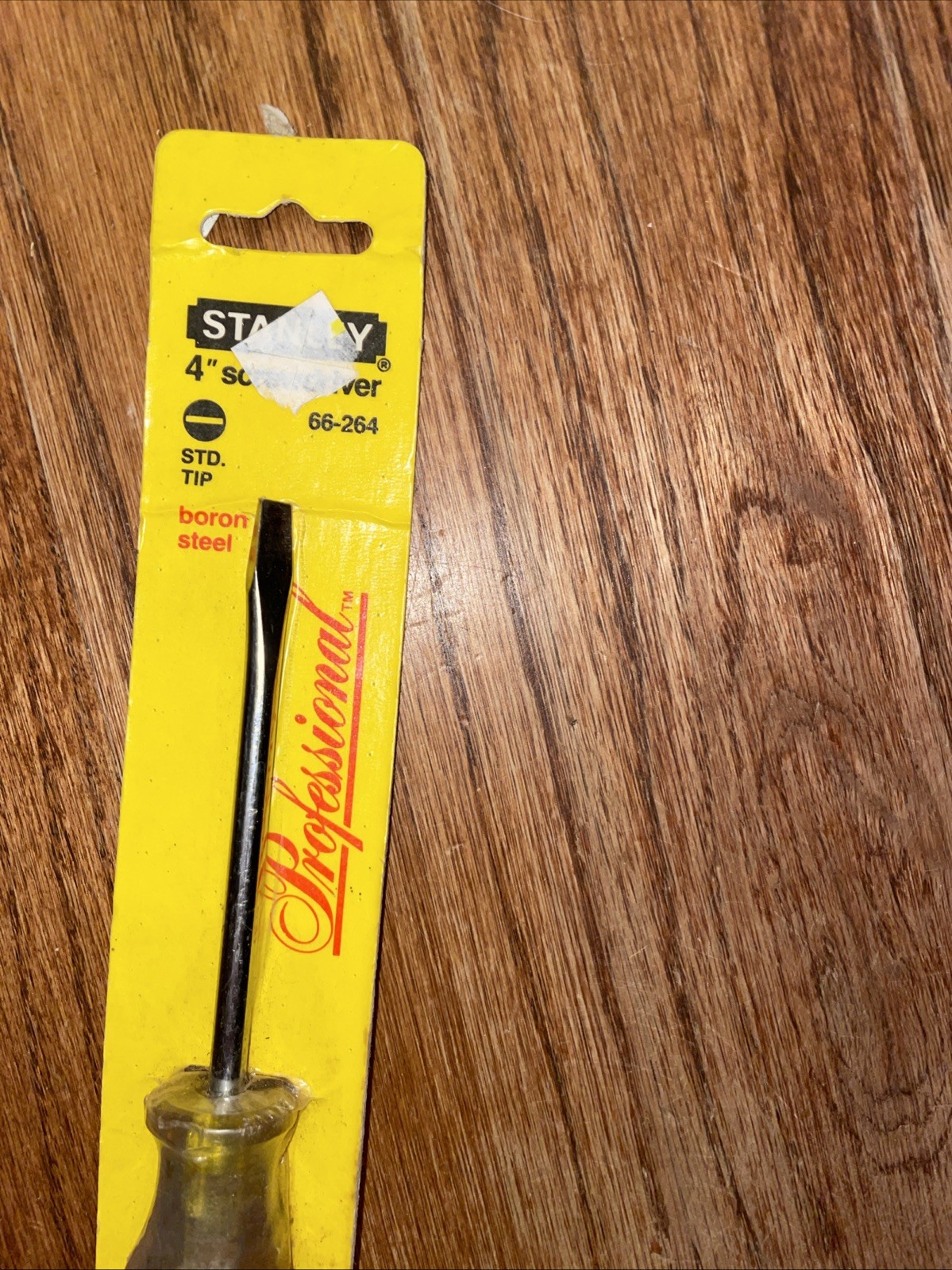 STANLEY Professional USA 1/4″ x 4″ Shank Slotted Flat Tip Screwdriver 66-264 NOS