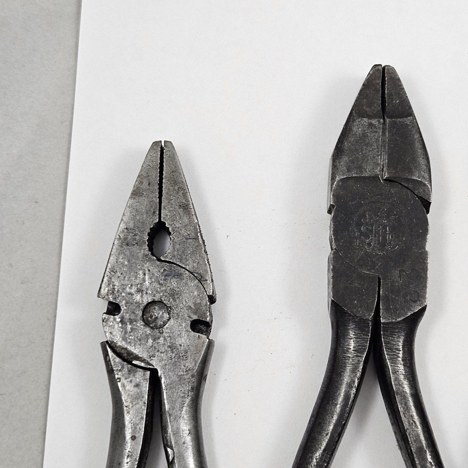 4 Vintage Linemans Pliers Side Cutter Lot Germany USA Diagonal Forged