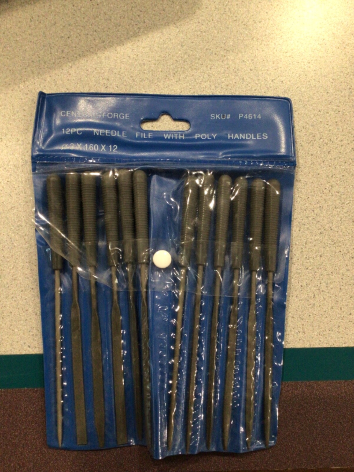 new Central Forge model P4614 12 piece needle file poly handles