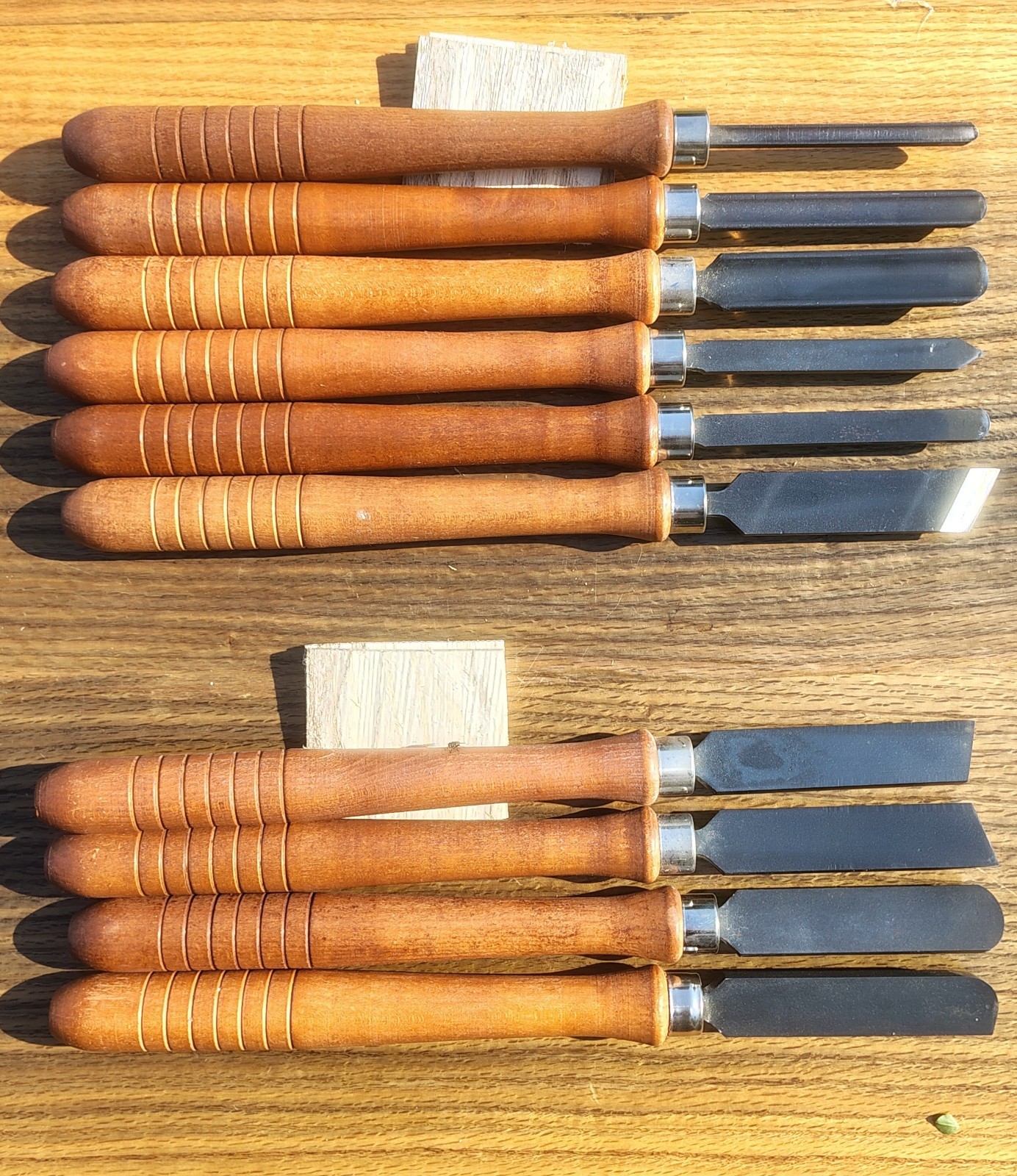 Vintage Set Of 10 Craftsman Wood Turning lathe Chisels High Speed Steel