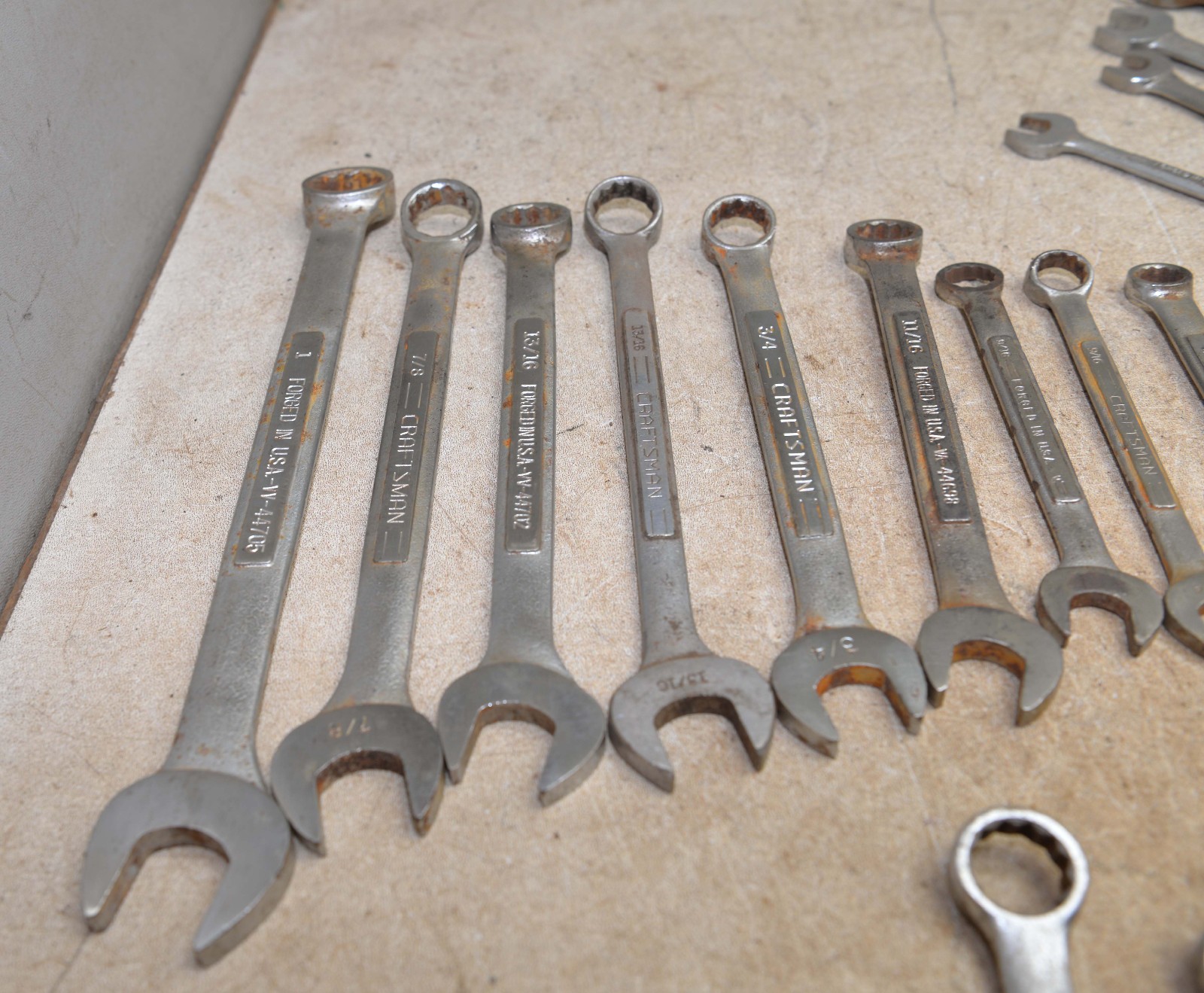 26 vintage Craftsman V VV box open end wrench US & metric mechanics tool lot