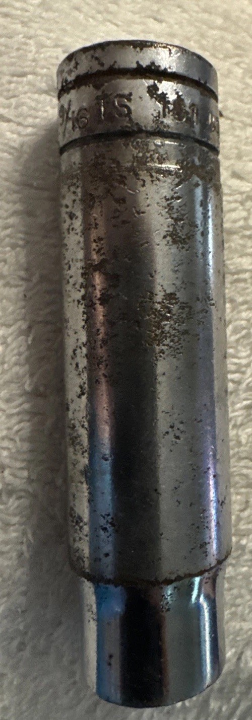 9/16” pat 3273430 Snap-On , TS 181 ,1/2” Drive 6-Point Deep Well Socket vtg tool