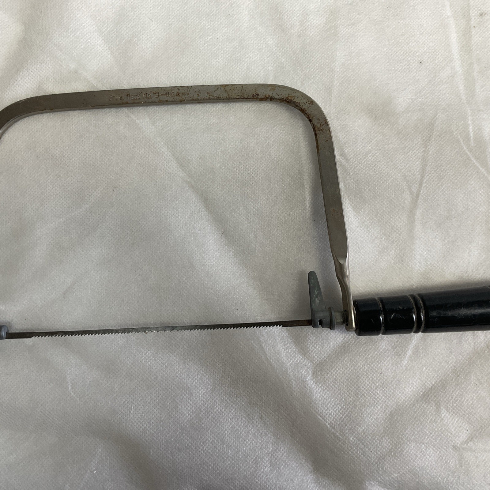 Vintage Great Neck No 9 Coping Saw 6” Blade, 12” Total Used Good