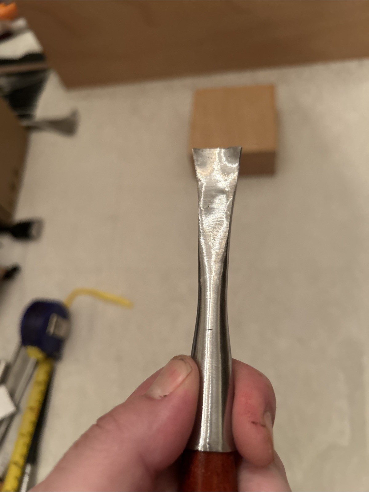 Custom Forged German / Swiss Style Spoon Carving Gouge # 8a / 18mm Deep U