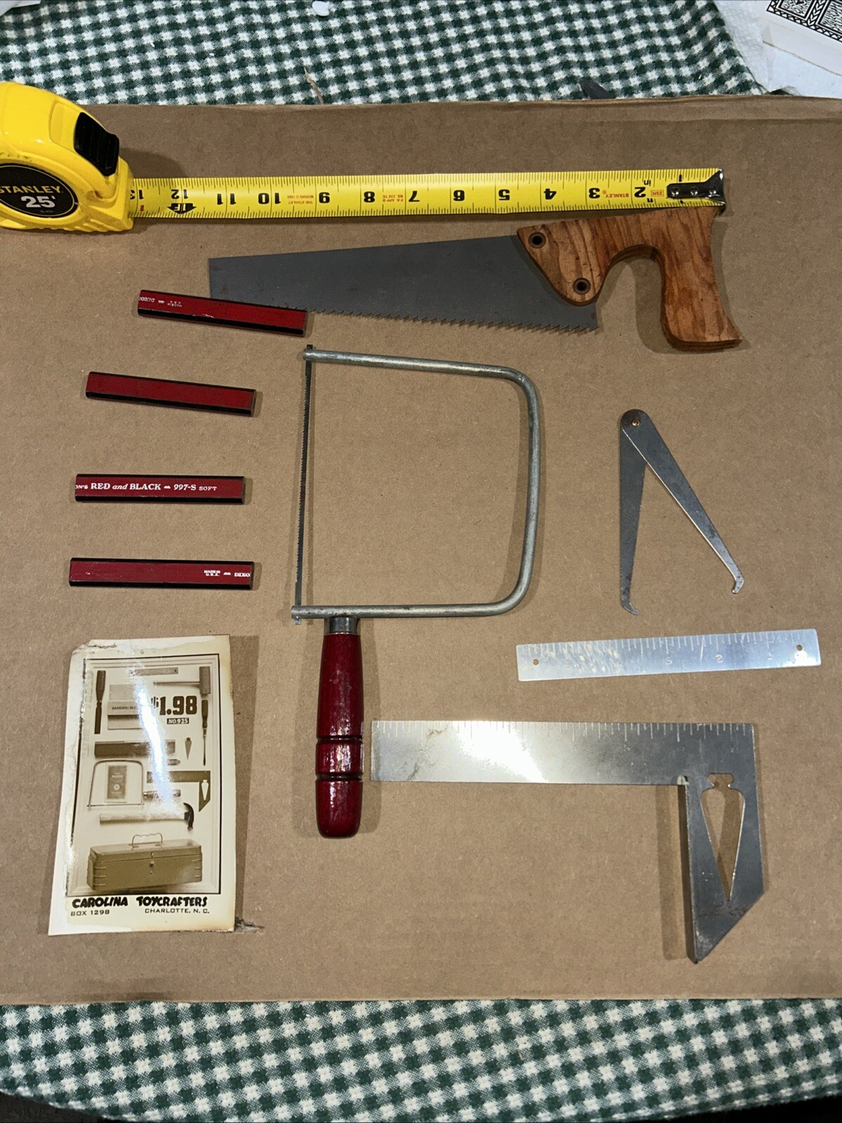 Carolina toy crafters Vintage Partial tool set￼ made in Charlotte, N. Carolina
