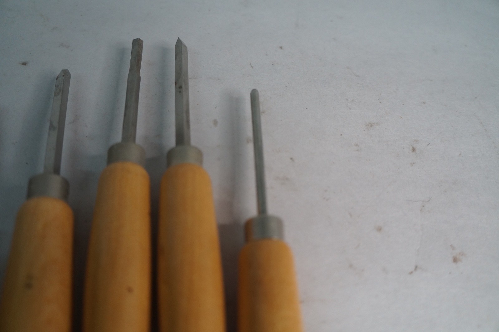 Mini Micro Vintage Wood Woodcraft Set of 7 Micro Turning Tools chisels 7″