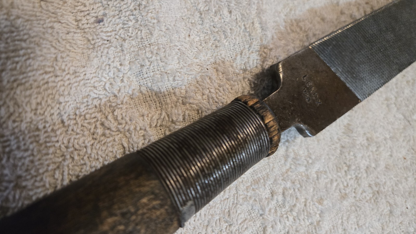 Vintage Lenox USA Coarse Rasp Tool Very Raspy 19.25in. Total Length