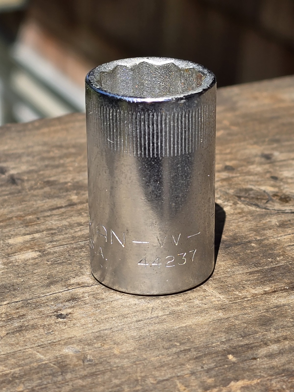 NEW Vintage Craftsman 1/2″ Drive 17mm 12 Pt. Socket 44237 VV USA NOS