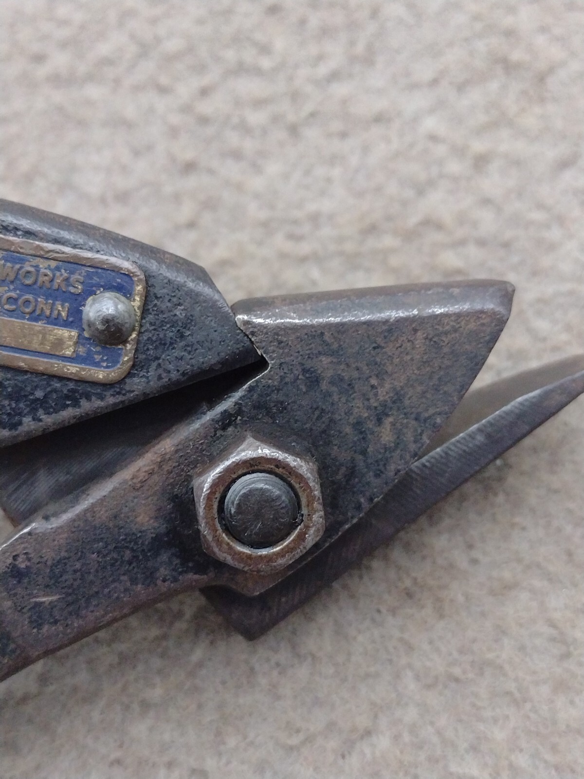 Vintage USA The Stanley Works Strap Cutter One Handed Spring Action New Britain