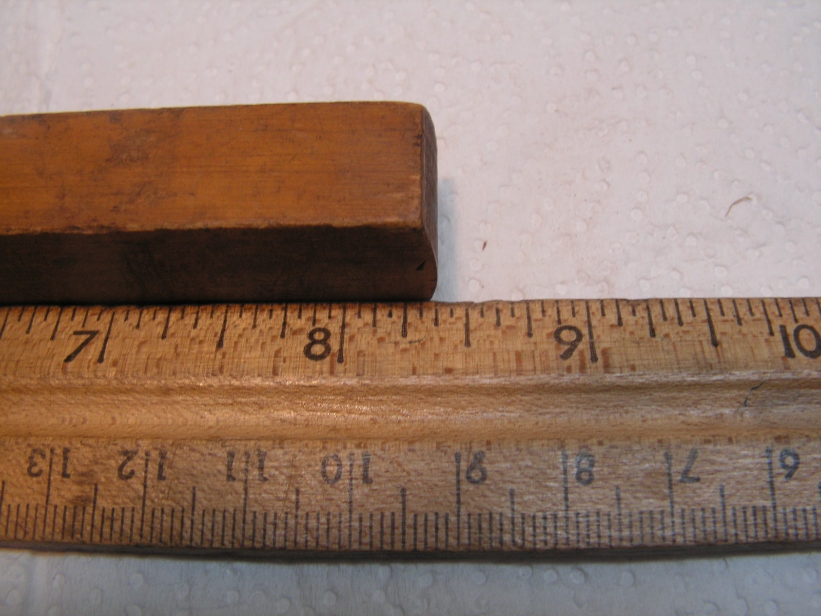Antique Wood Depth Gauge With Unique Brass design Logo 6″ Depth Scale with point