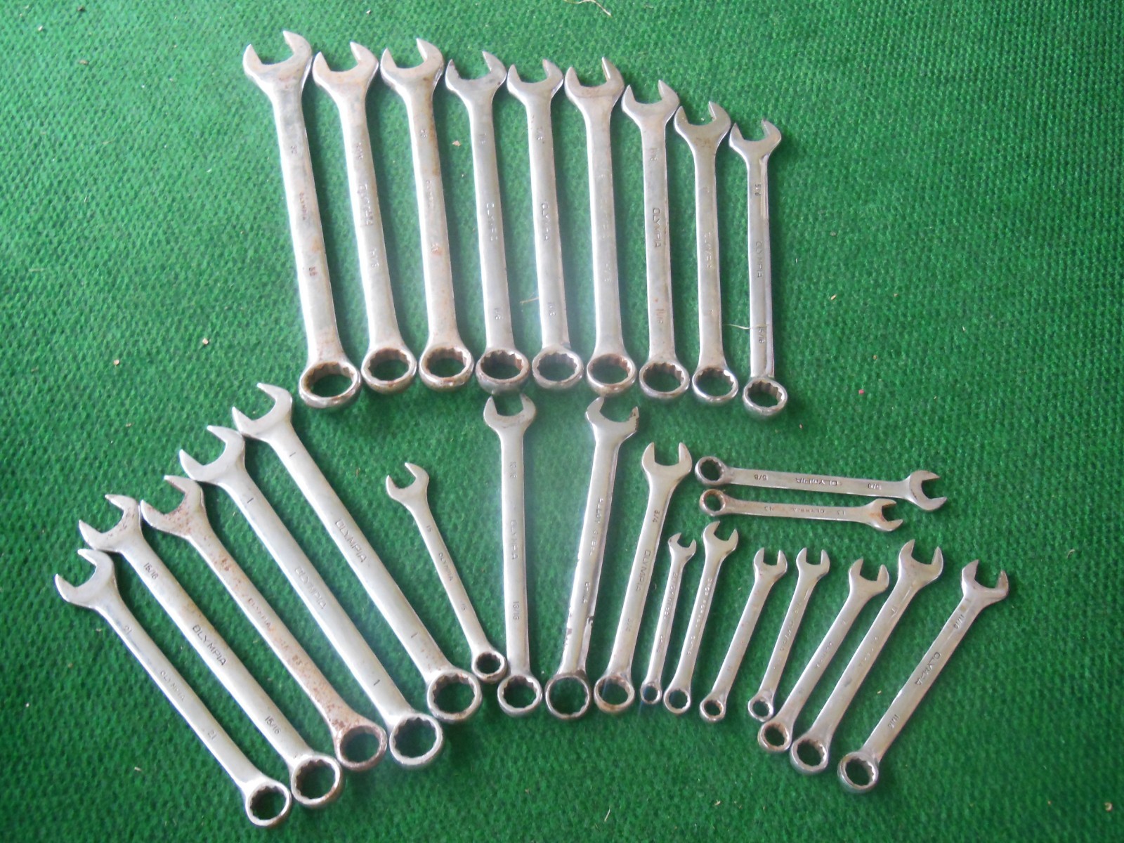 Lot 27 Olympia Combination Wrenches Tools Set Made in USA