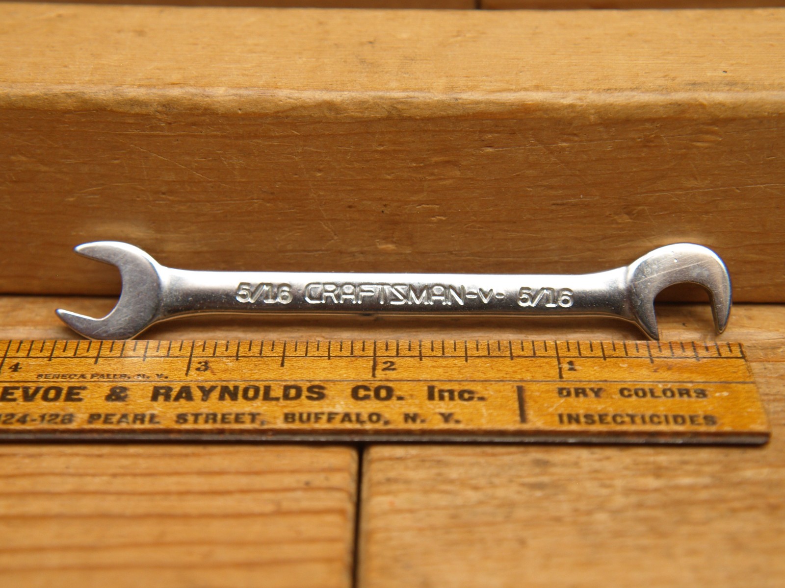 CRAFTSMAN 4306 Open-end Midget Ignition Wrench Set x 8, 15 & 80 Degree, -V- ’70s