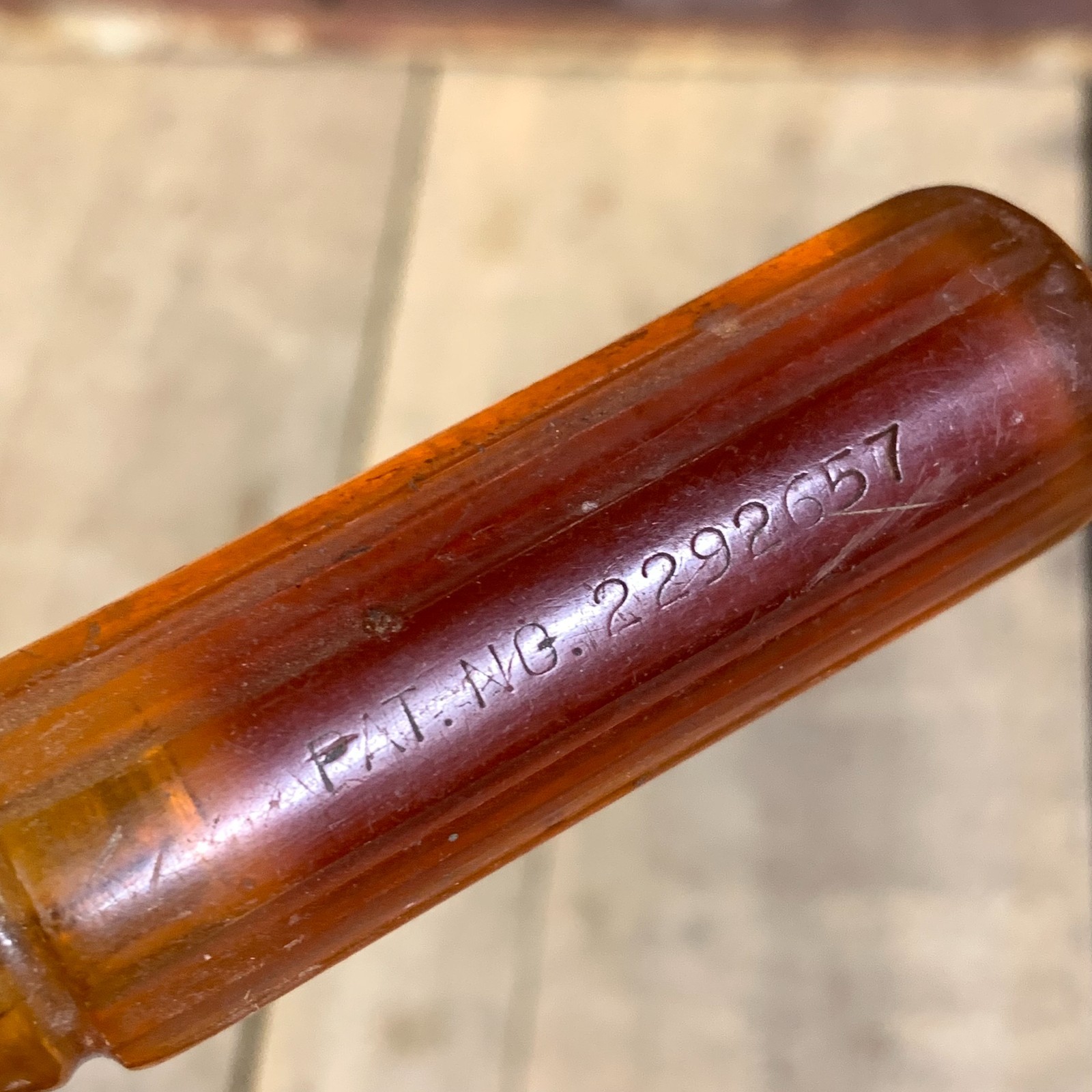 SEARS ~ Craftsman ~ late 30’s -40’s (2) Amber Handle Screwdrivers Scarce!