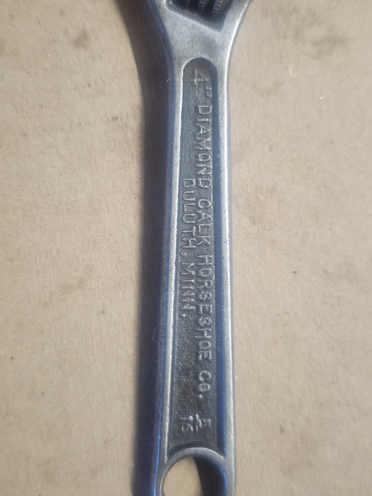 2 Vintage Diamond Calk Horseshoe Co USA Diamalloy 4” Adjustable Wrench Tool Lot