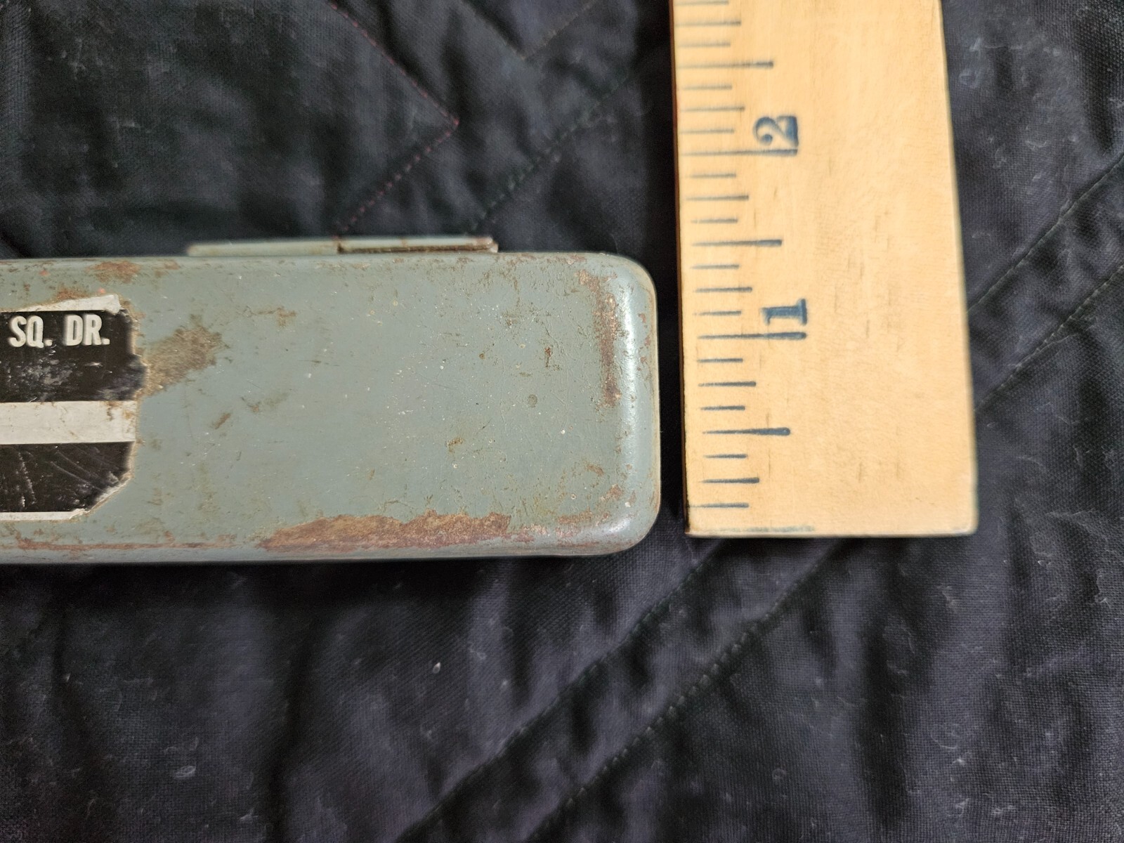 Vintage Jo-Line ~ Original Metal Box ~ Torque Wrench Military Spec ~ BOX ONLY