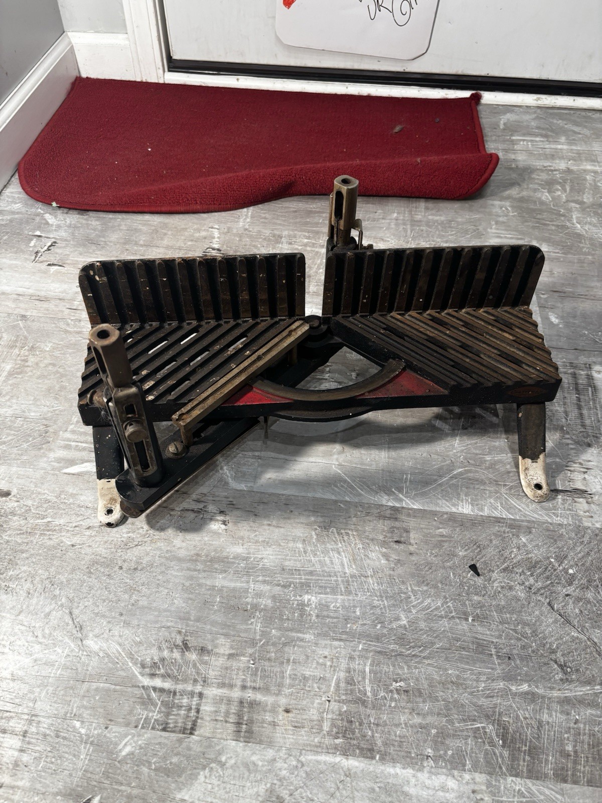 is a vintage Millers Falls Langdon ACME No. 74A Miter Box and Saw, a highly