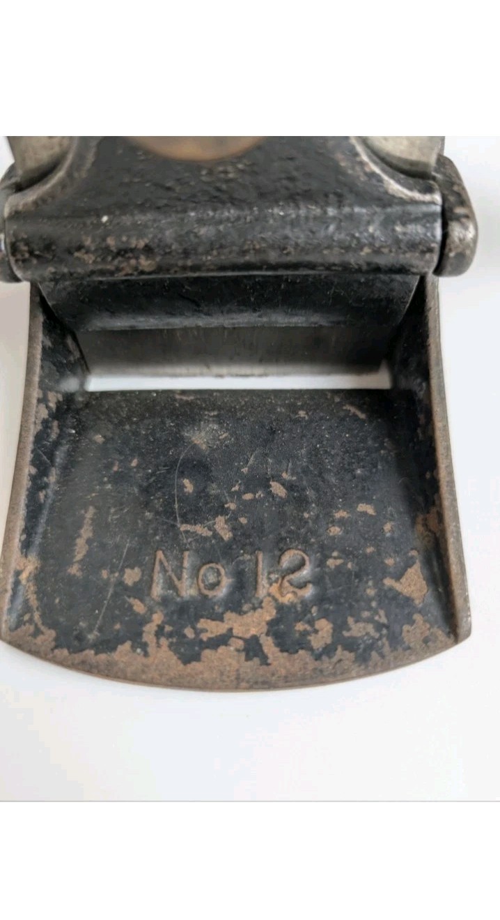 Vintage • Stanley No. 12 Cabinet Scraper • All original cond. • Rosewood Handle
