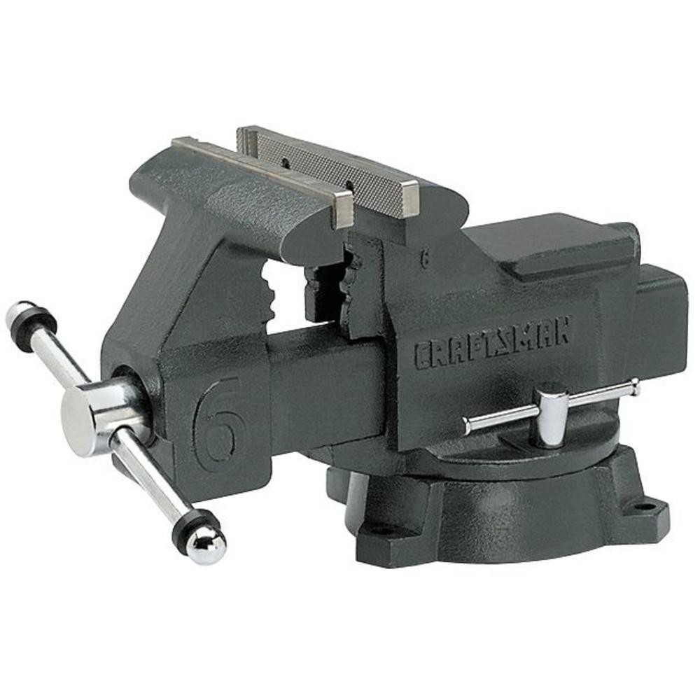 CRAFTSMAN Bench Vise 6” Jaws Swivel Base Model 51856 HEAVY 37-1/2 lb