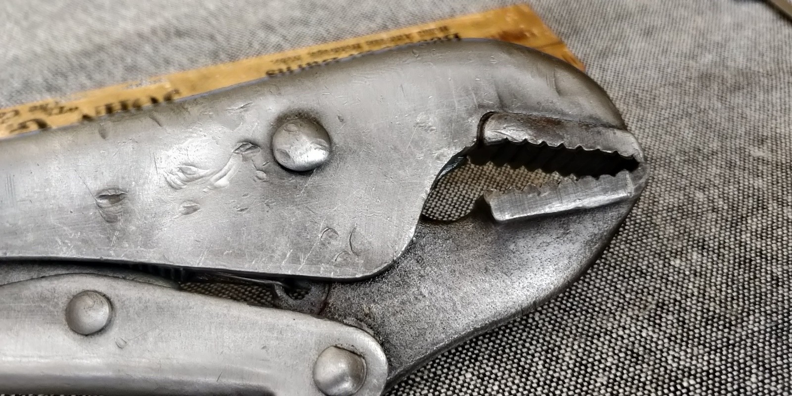 Vtg Samson Lever Jaw Wrench – USA made Pat. Appld For Petersen Style Vise Grip