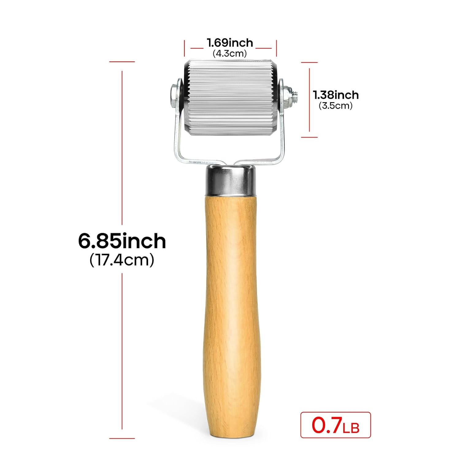 Car Sound Deadening 0.7lb Extremely Smooth Insulation Roller Metal 1.69 Inch