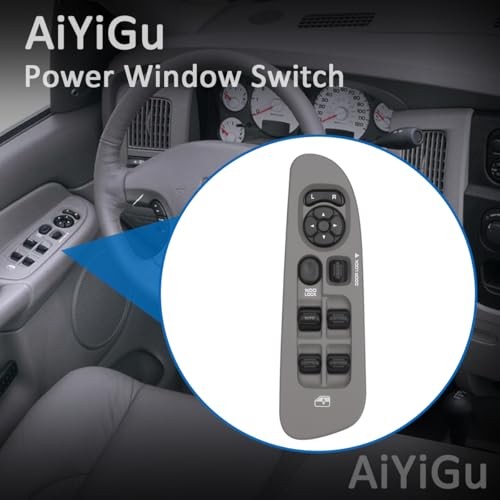 Power Window Switch Control Button & Bezel (Driver Side) & Window Bezel