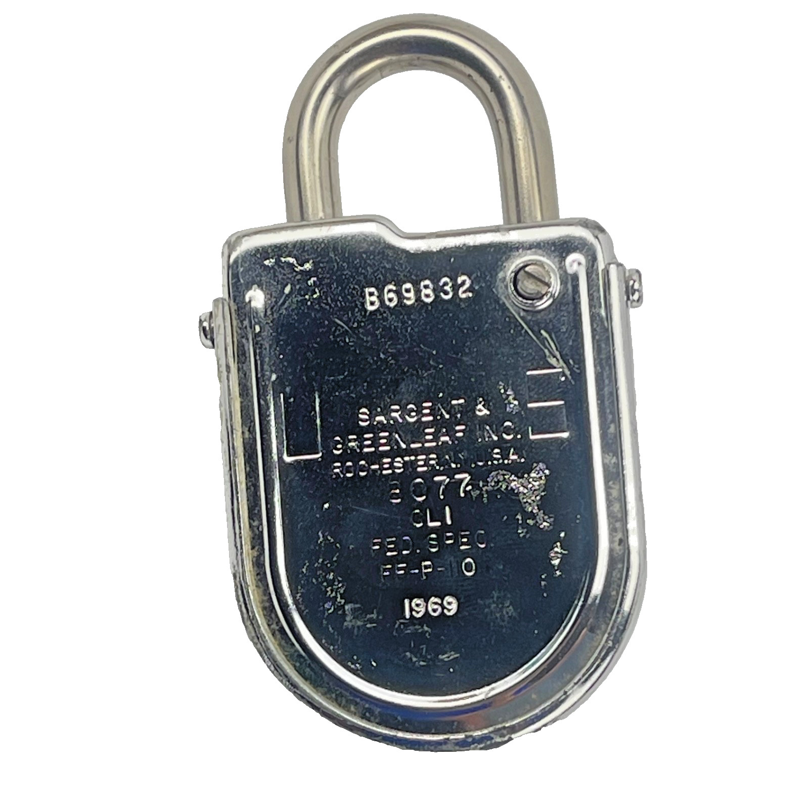 Sargent Greenleaf Padlock Changing Combination Lock 8077