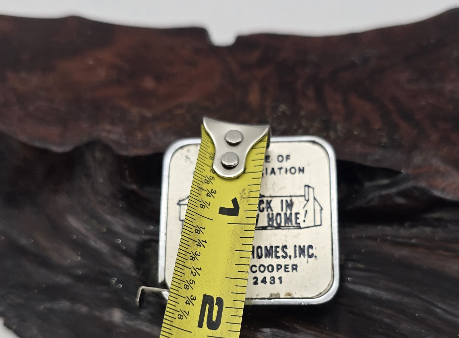 Retractable Tape Measure Advertising Designer Homes Inc. Barlow