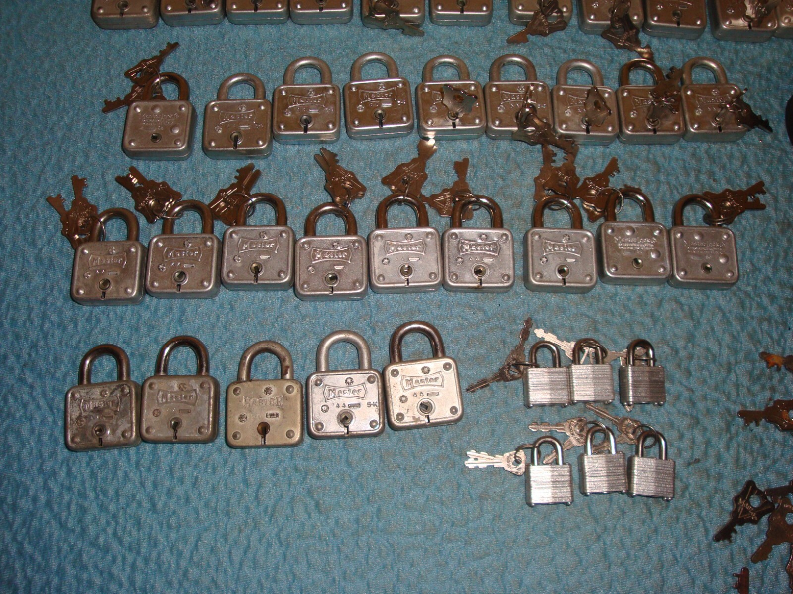 Master No. 44 Padlock Lot and Other Padlocks- Gumball Machine Locks