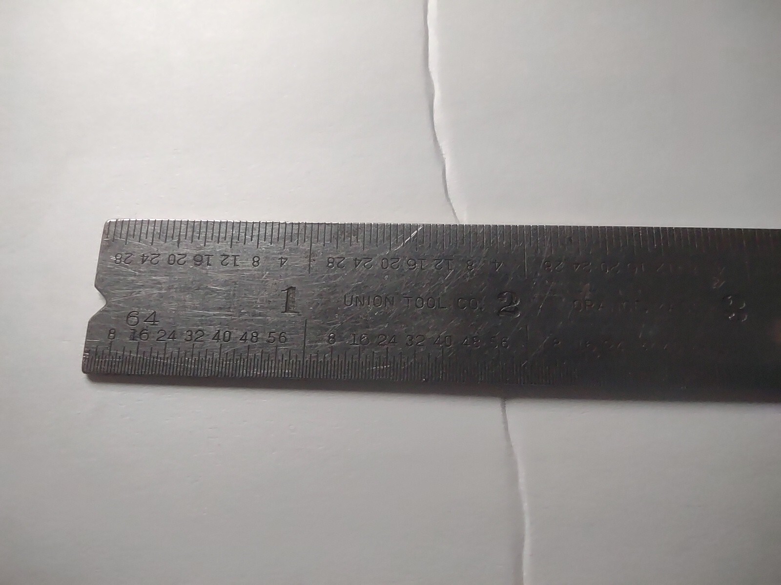 2 Vtg Union Tool Company 6″ Tempered Steel Ruler Square Orange, Mass USA A8A