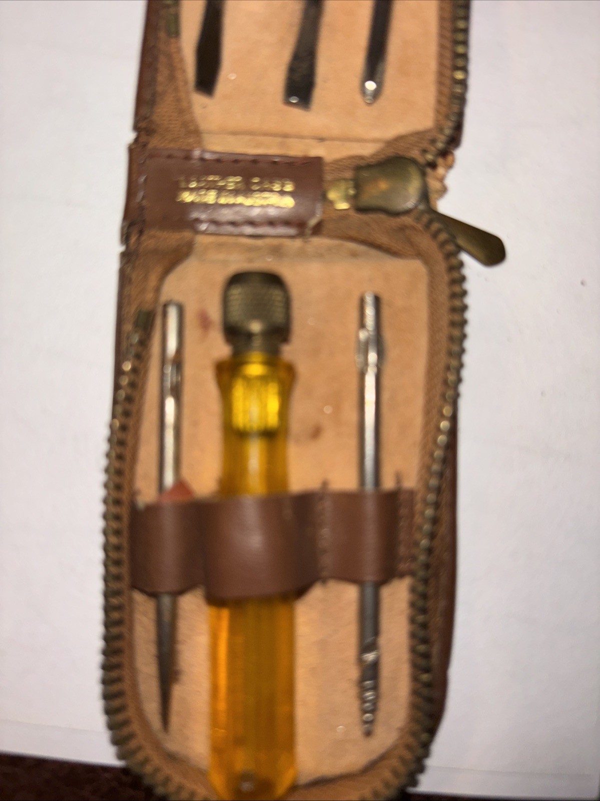Vtg Mini Tools Screwdriver Kit (5000 V Germany) – Leather Case Made In Austria