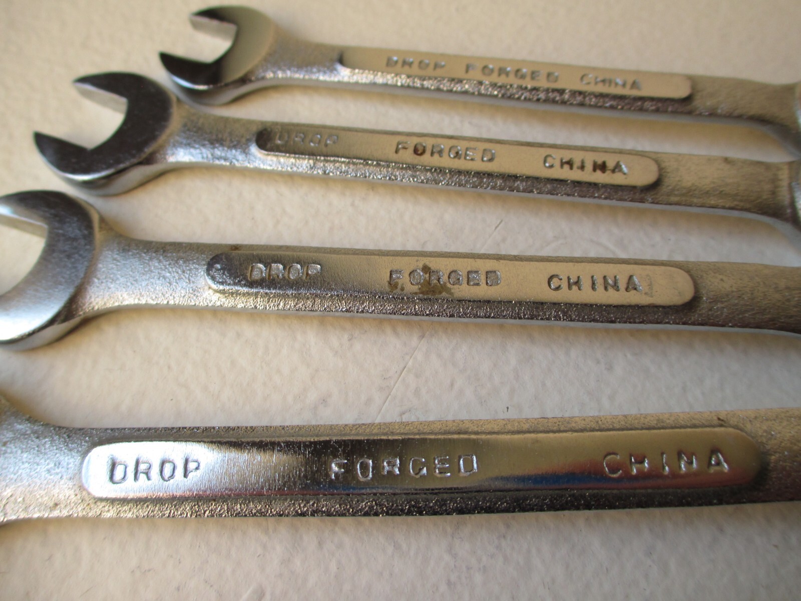 USED KMC SAE Combination Wrenches – TOOL LOT ONLY – Possible Owner’s Marks