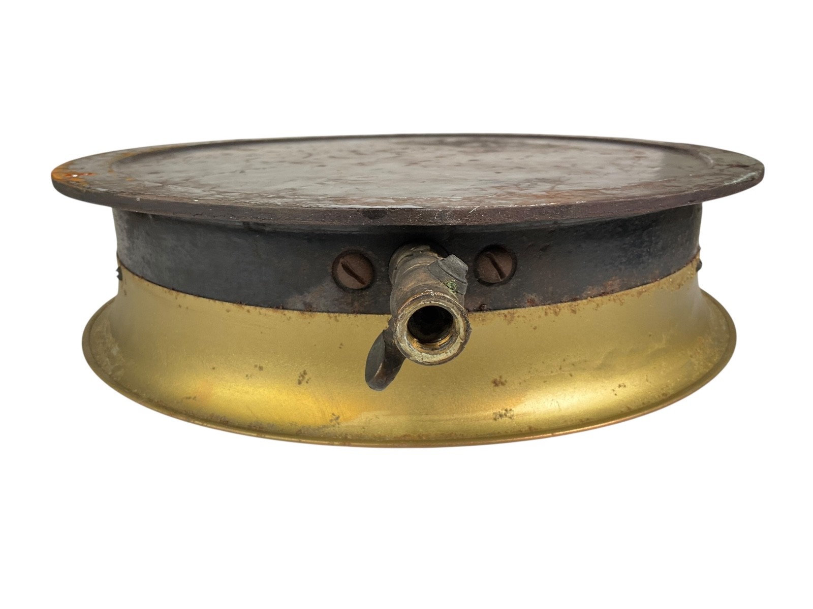 HUGE 12-inch FEDERAL WARRANTED Chicago 200 Pressure Gauge Clover Leaf STEAM PUNK