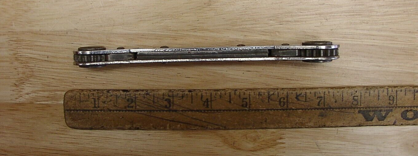 Vntg Sherman Klove RB-1618 Ratcheting Box Wrench,1/2″ X 9/16″ X 6-13/16″,6 Point