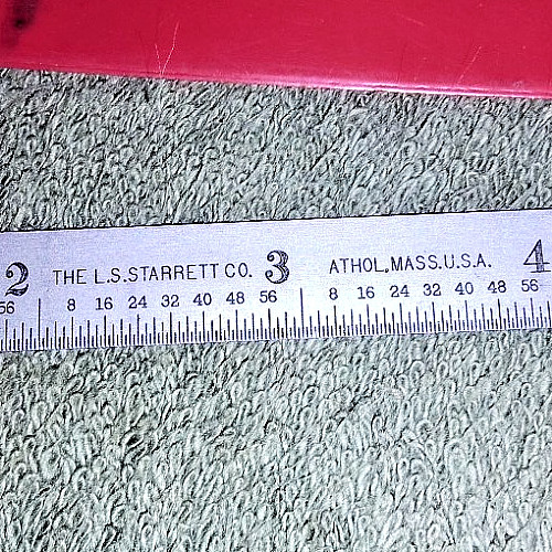 STARRETT STEEL 6″ POCKET RULER with SLEEVE CASE NO. C309R ATHOL MASS USA