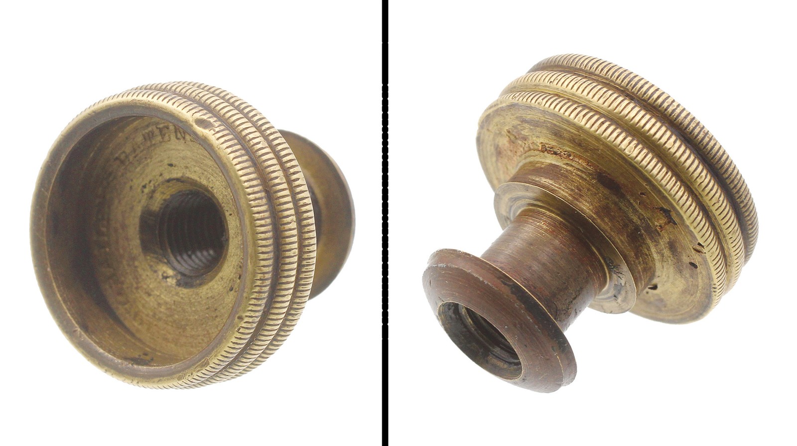 Orig. Brass Adj. Nut for Stanley Planes – 1 Inch – Early Left-Hand- mjdtoolparts