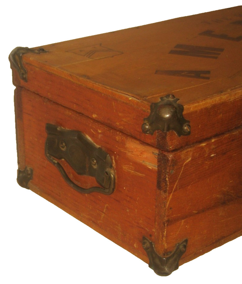 Vintage 1950s “The Master” American ATF Child’s Wooden Tool Chest Storage Box