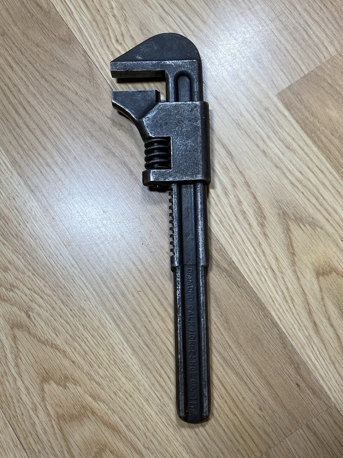 Vintage US NAVY (U.S.N.) Diamond Calk Horseshoe Co. 11” Pipe Wrench – USN N.A.F.