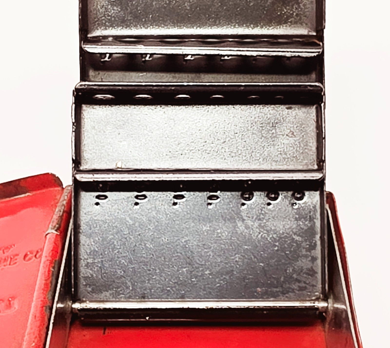 Vintage New Britain (NAPA) Red Metal Drill Index Case No Drills