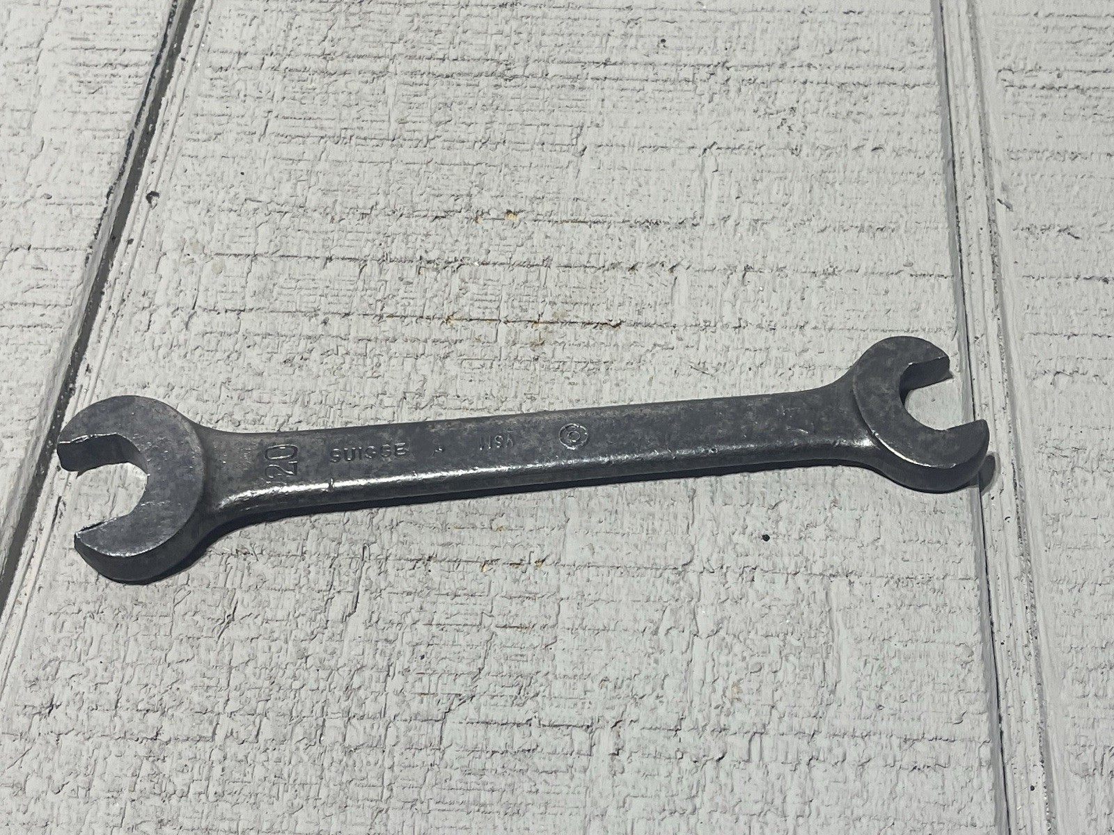 Vtg Eagle Brand SUISSE WSS Switzerland 20mm 17mm Double Open End Wrench