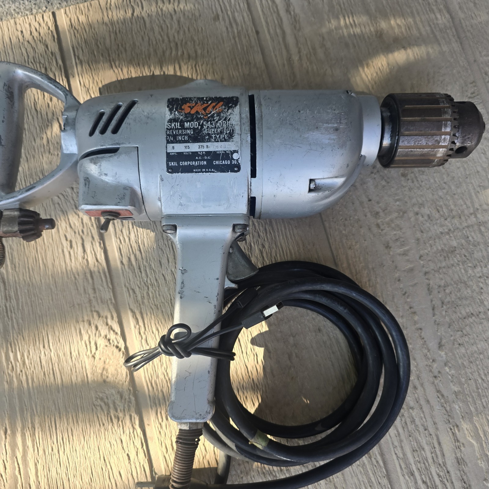 Vintage: 1960s Skill Drill, power cord,