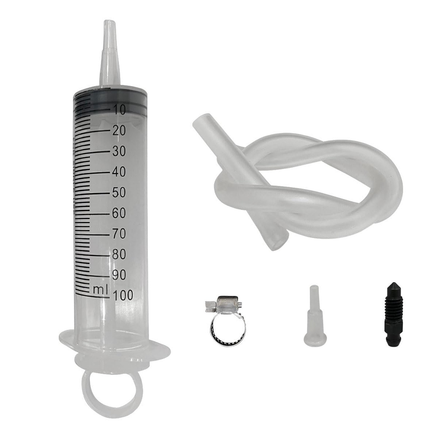 Brake Bleeding Tool Kit Hydraulic Disc Clutch Bleeder 100ml Syringe & Accessory