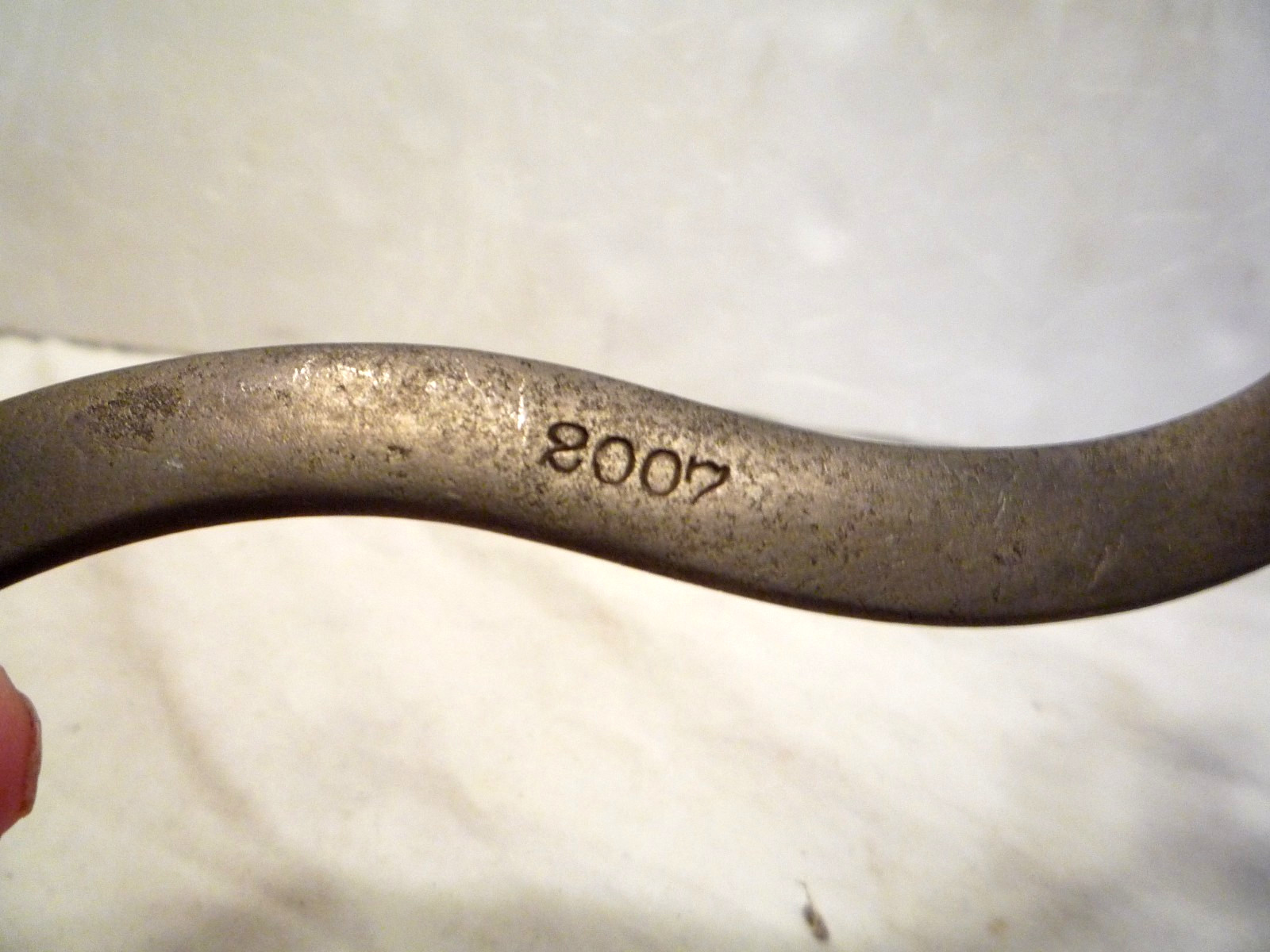 Billings & Spencer 2007 B Triangle Open End S Shaped Wrench 3/8 & 5/16 HexC USA