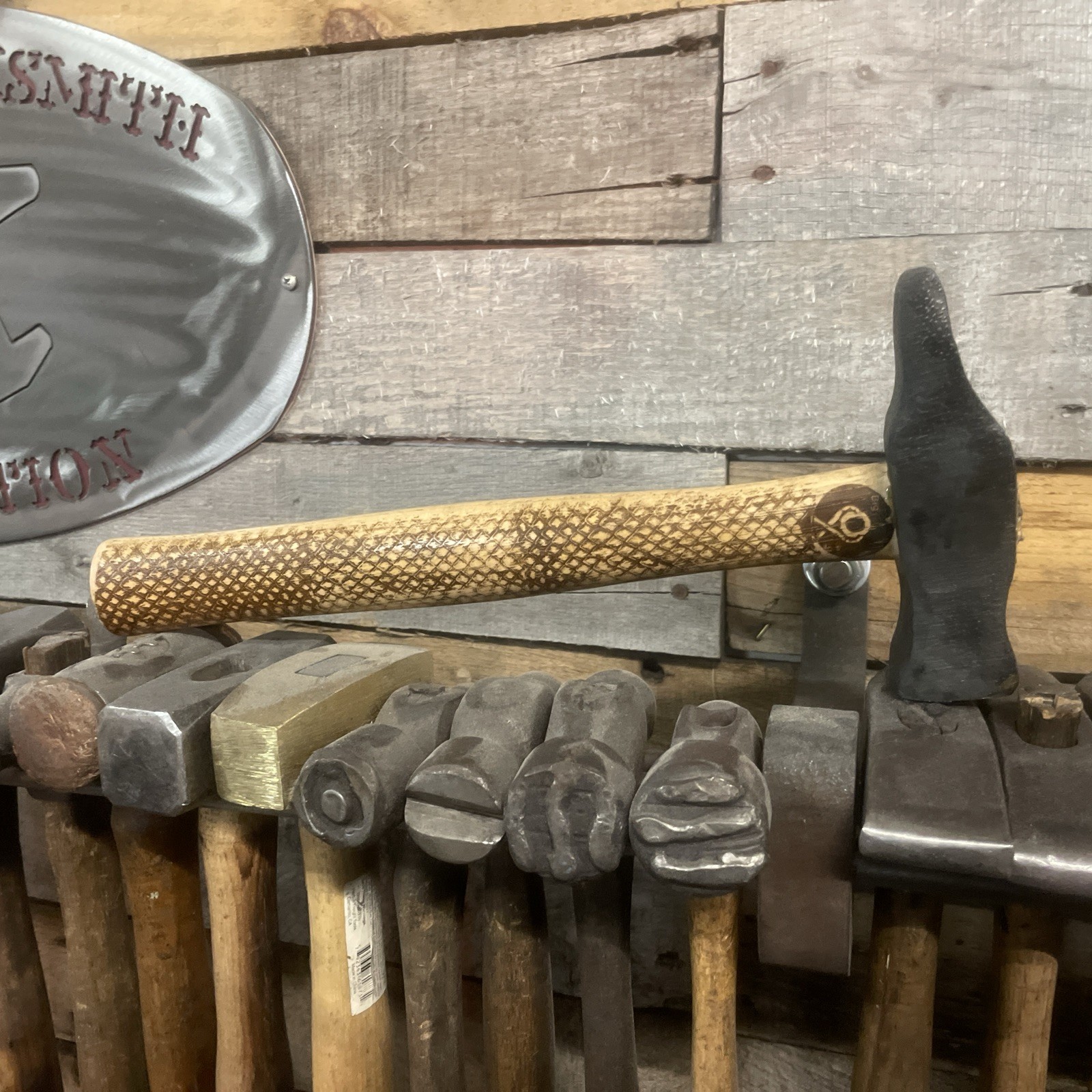 Dragon Scale Engraved Cross Peen Forging Hammer 2 Lb/ Hand Forged in America